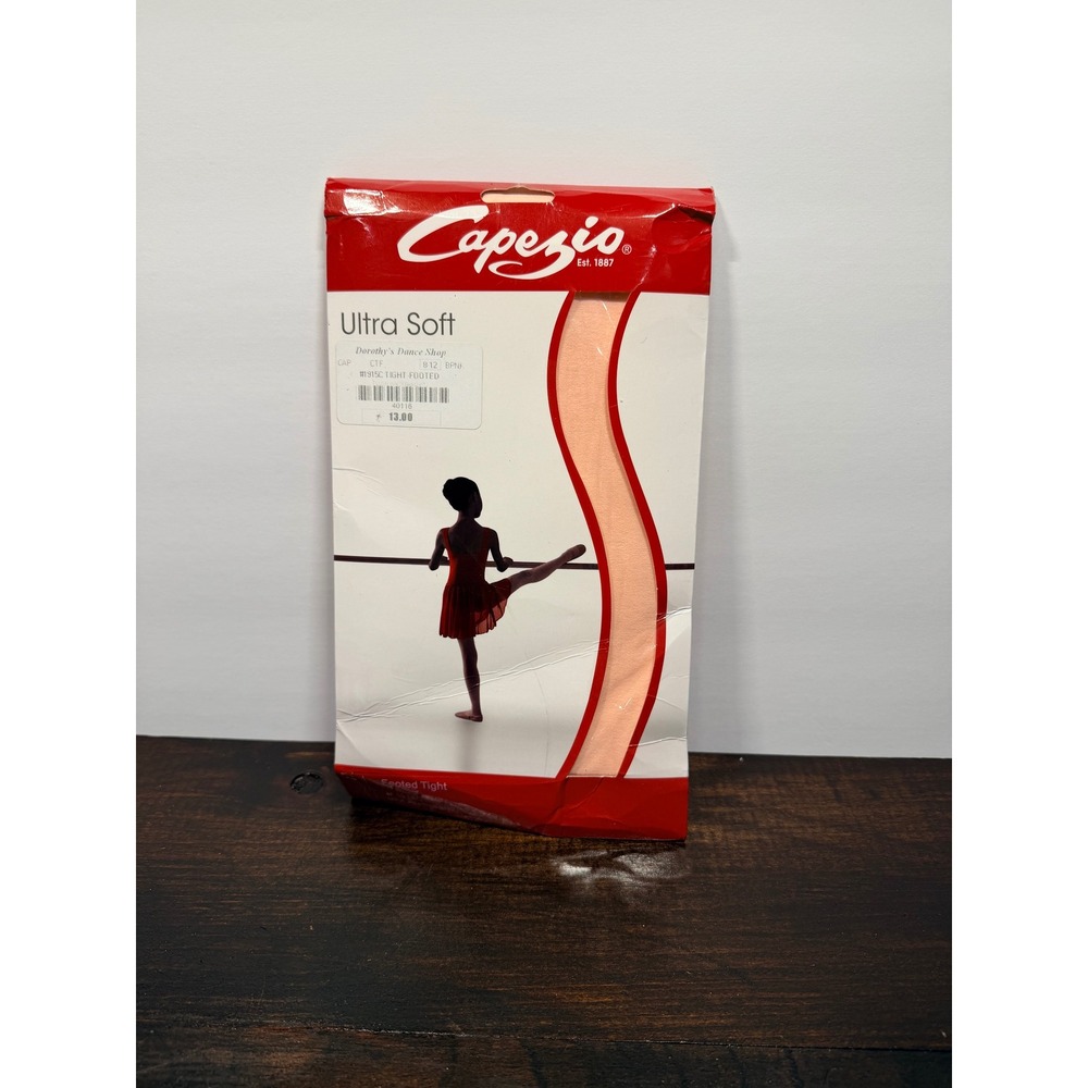 Capezio Ultra Soft‎ Footed Tights Ballet Dance Pink Sz 8-12